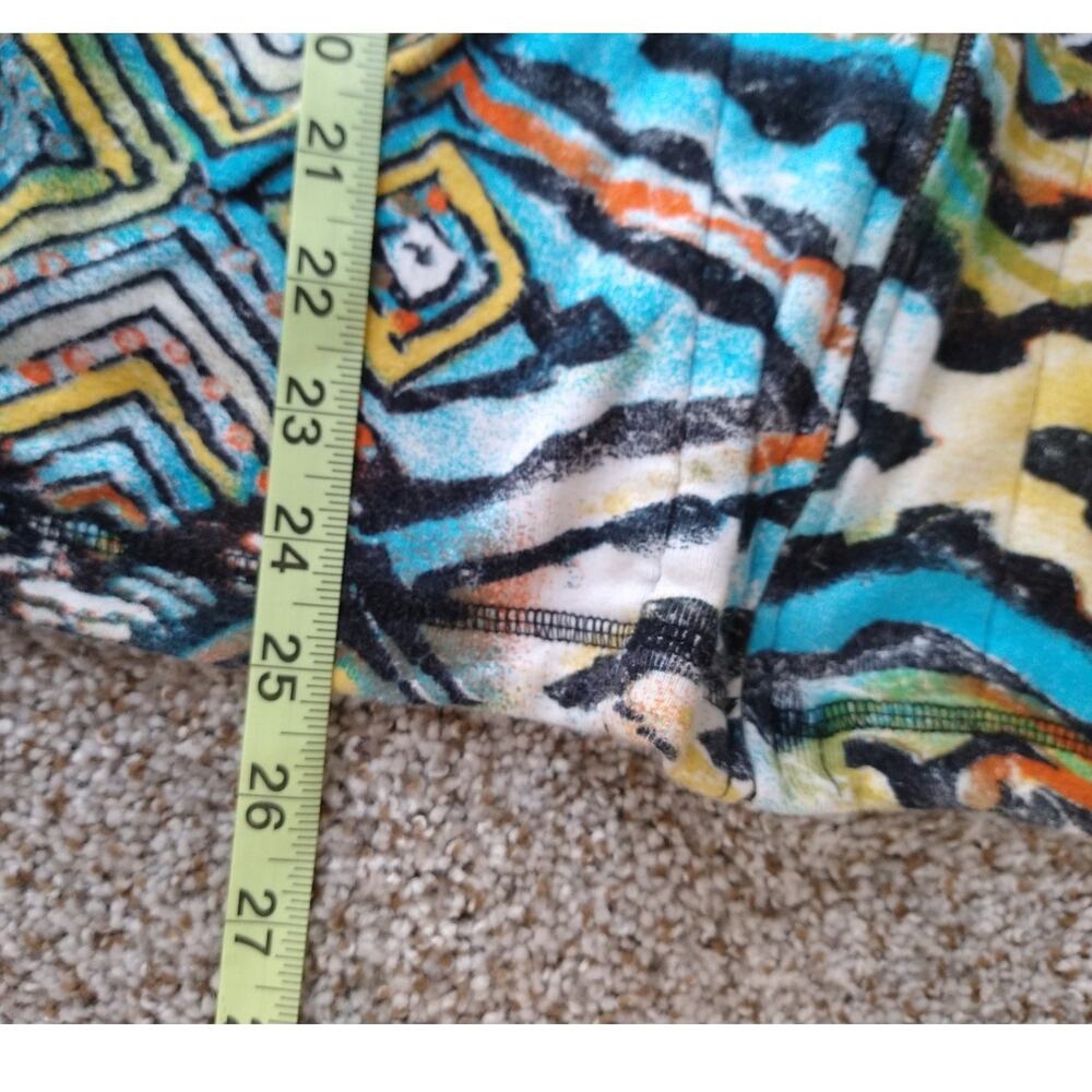 Chico's Distressed Aztec Smocked back Jacket Full front zip size XL (3) - Picture 10 of 11